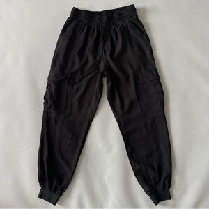 INC International Concepts Black RayonCargo Jogger Pants Women’s Size Medium